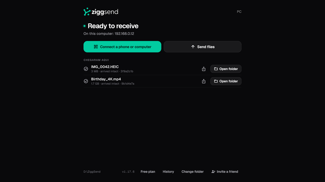 Open ZiggSend